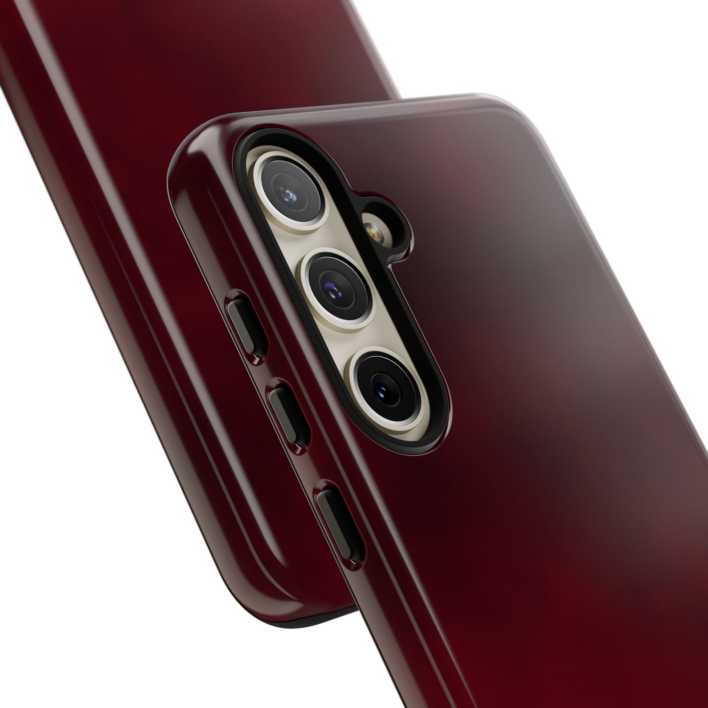 Vintage Burgundy Cherry Phone Case – Elegant Floral Design for iPhone 17 & Samsung Galaxy | Tough Protective Cover - JGUS