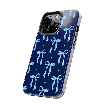 Bows and Blues Phone Case – Cute & Durable Bow Print Case for iPhone & Samsung