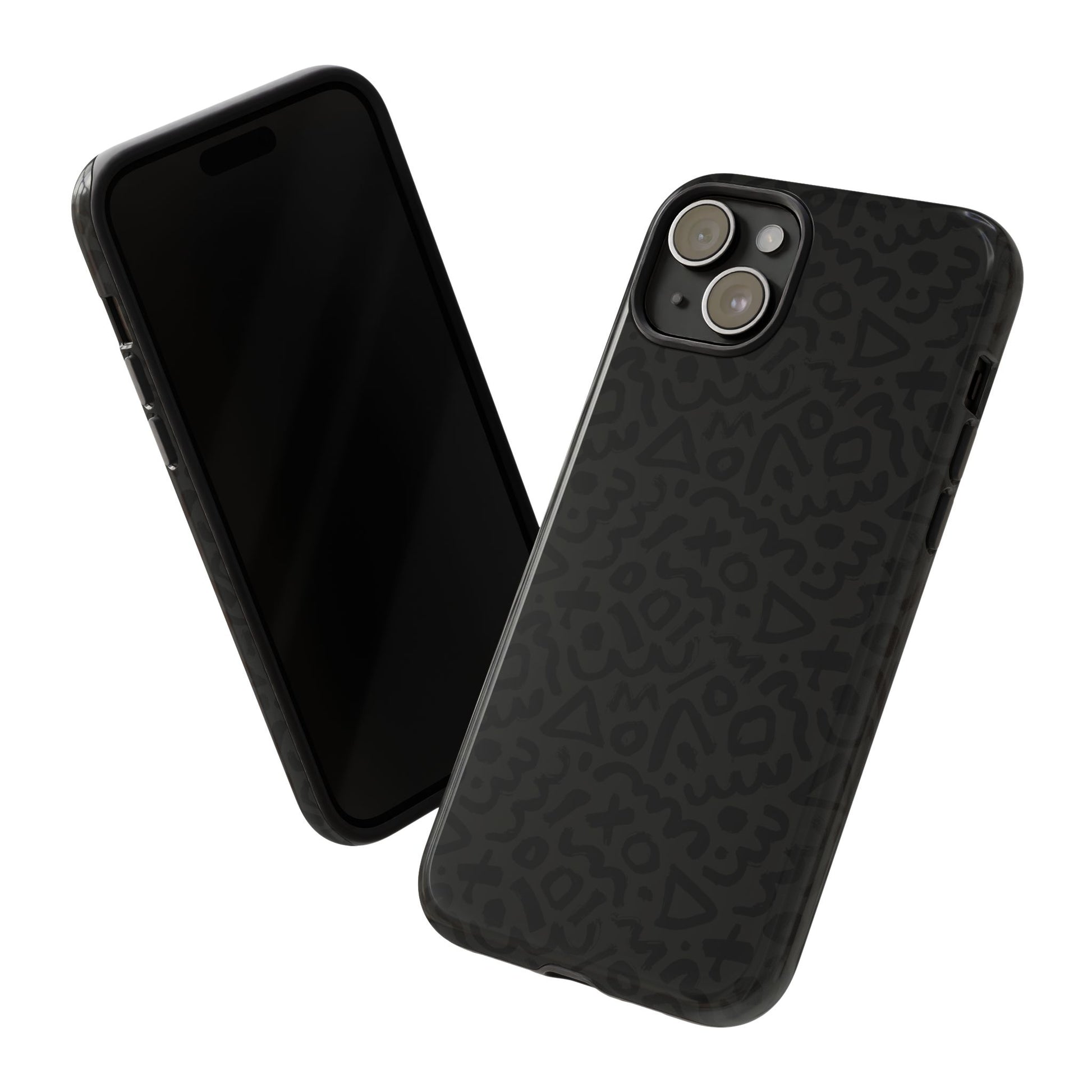 Retro Geometric Vibes Phone Case – 80s 90s Vintage Abstract Pattern for iPhone & Samsung - JGUS