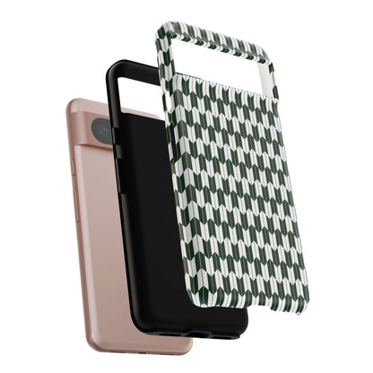 Green Harmony Geometric Phone Case – Durable, Slim, and MagSafe Compatible - JGUS