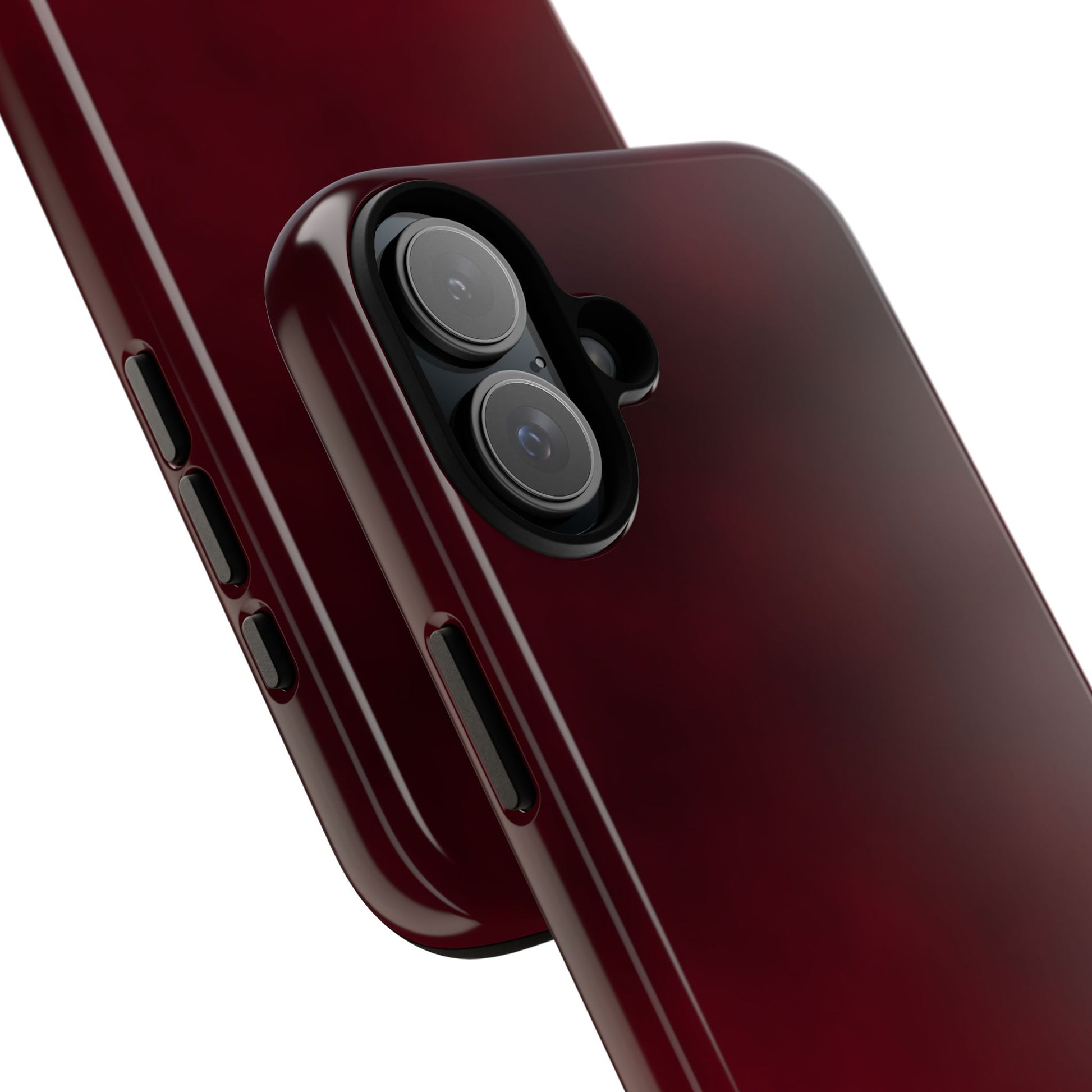 Vintage Burgundy Cherry Phone Case – Elegant Floral Design for iPhone 17 & Samsung Galaxy | Tough Protective Cover - JGUS