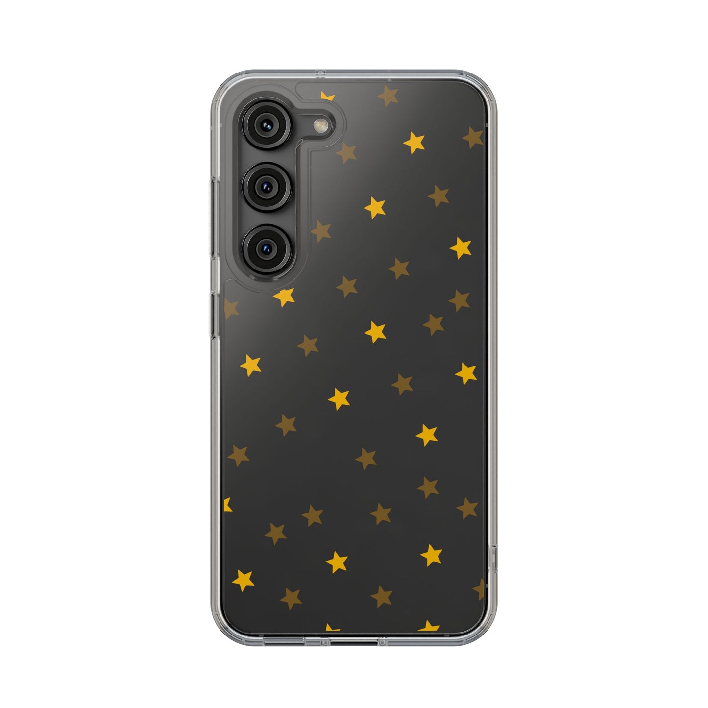 Yellow Stars Clear Phone Case