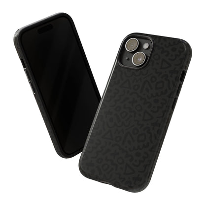 Retro Geometric Vibes Phone Case – 80s 90s Vintage Abstract Pattern for iPhone & Samsung - JGUS