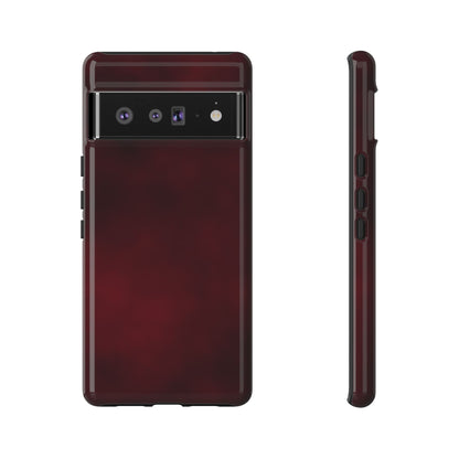 Vintage Burgundy Cherry Phone Case – Elegant Floral Design for iPhone 17 & Samsung Galaxy | Tough Protective Cover - JGUS