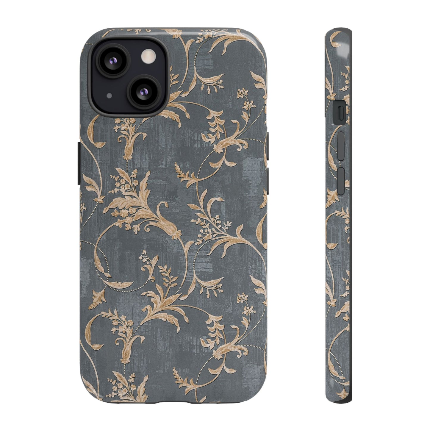 Old-Fashioned Flower Phone Case – Aesthetic Protective Cover for iPhone & Samsung - JGUS