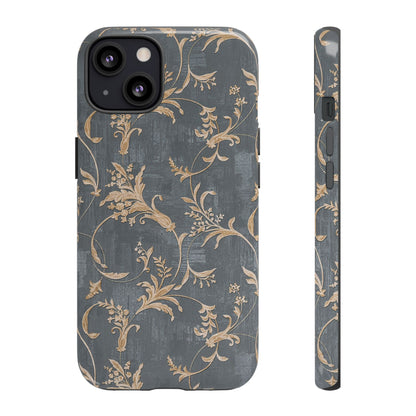 Old-Fashioned Flower Phone Case – Aesthetic Protective Cover for iPhone & Samsung - JGUS