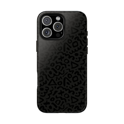 Retro Geometric Vibes Phone Case – 80s 90s Vintage Abstract Pattern for iPhone & Samsung - JGUS