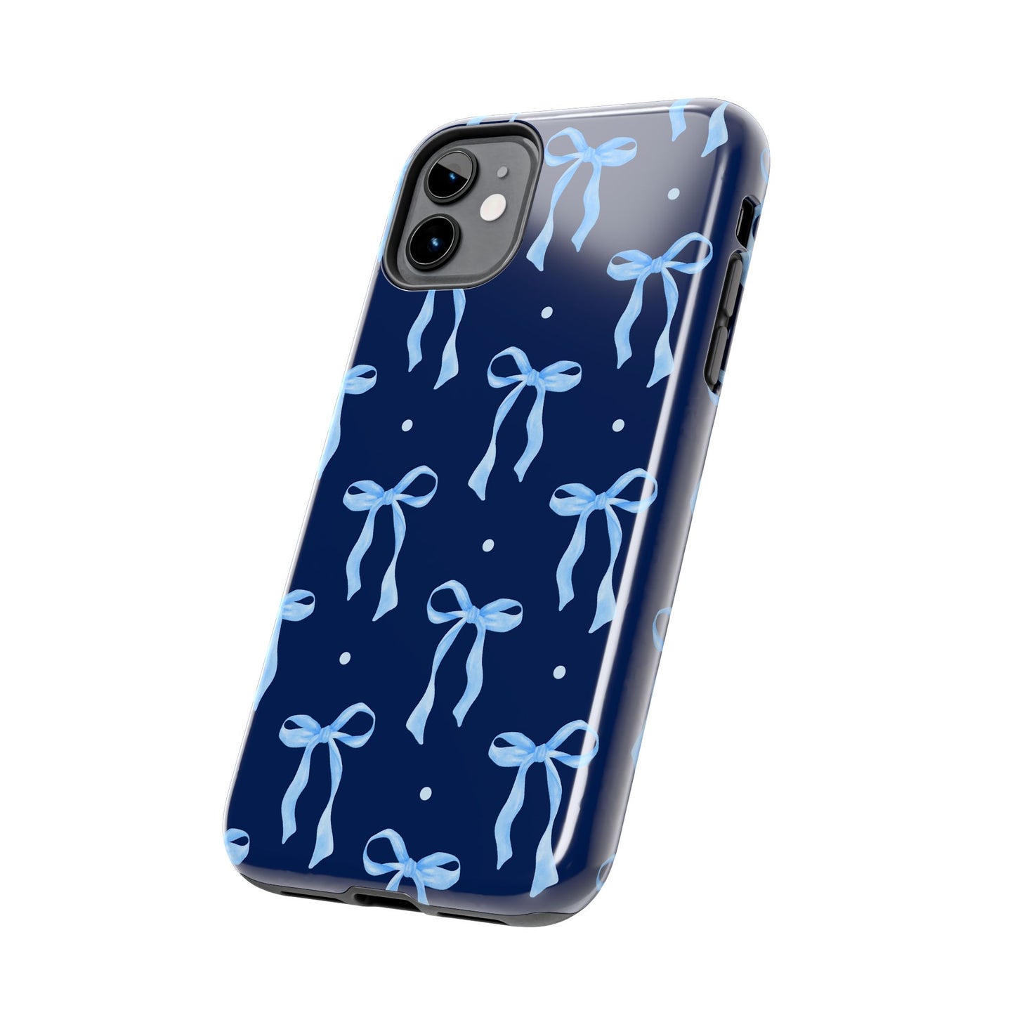 Bows and Blues Phone Case – Cute & Durable Bow Print Case for iPhone & Samsung