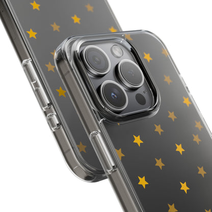 Yellow Stars Clear Phone Case