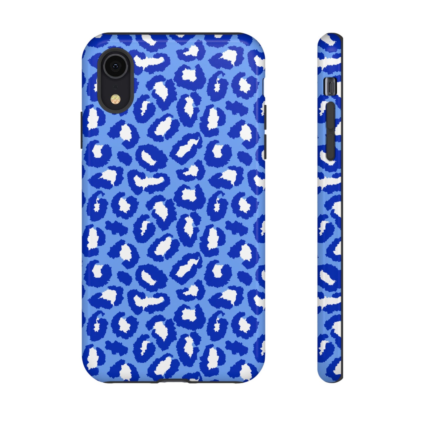 Leopard Vibes - Blue Edition Phone Case for iPhone & Samsung - Stylish & Durable Animal Print Case - JGUS