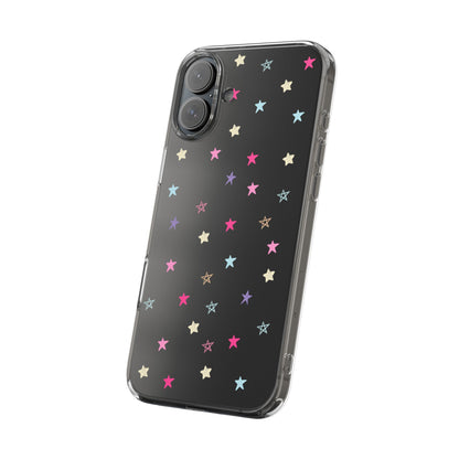 Star Pattern Clear Phone Case