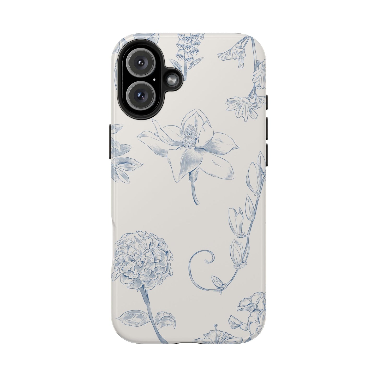 Jasmine Sketch Phone Case – Artistic Design, Slim, Durable & MagSafe Compatible