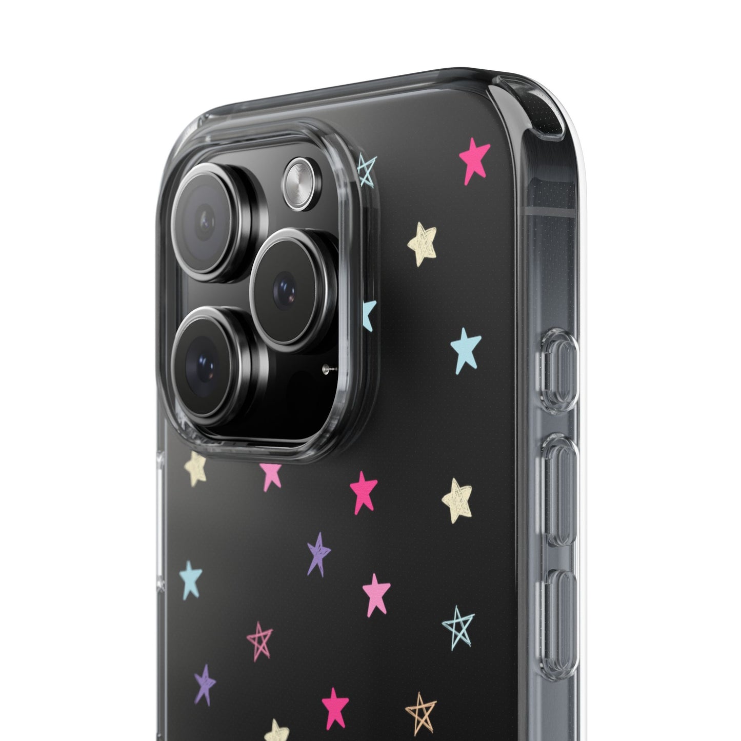 Star Pattern Clear Phone Case