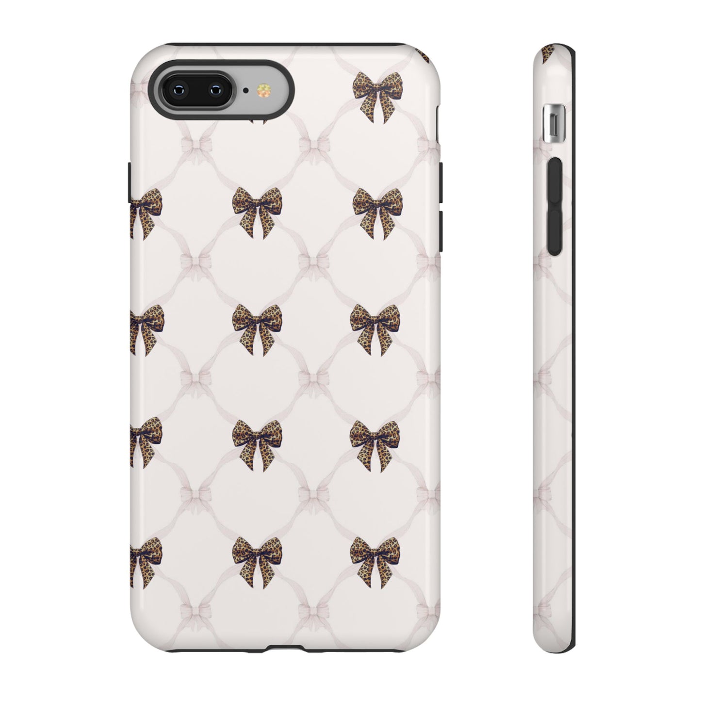 Chic Bow Pattern Phone Case | Elegant Clear Protective Case | Stylish iPhone & Samsung Cover - JGUS