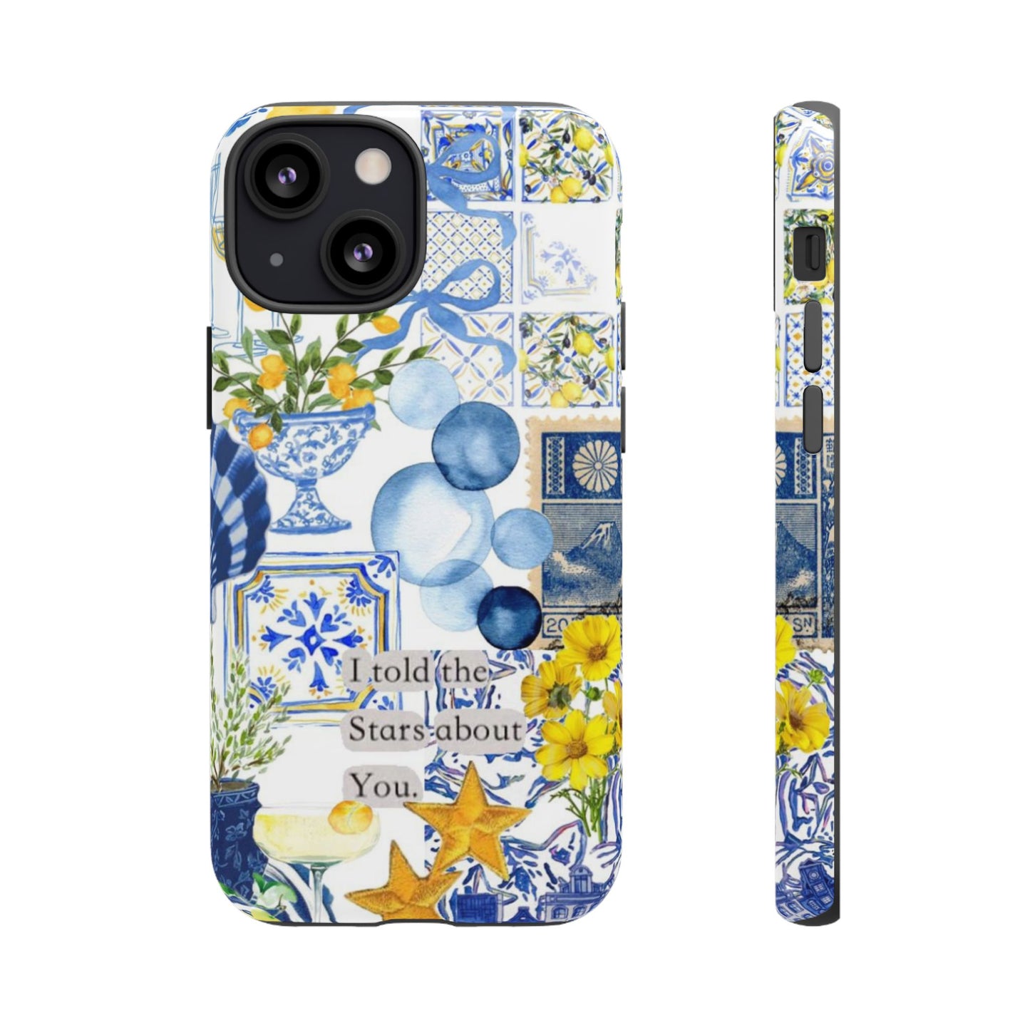 Lemon summertime collage Phone Case