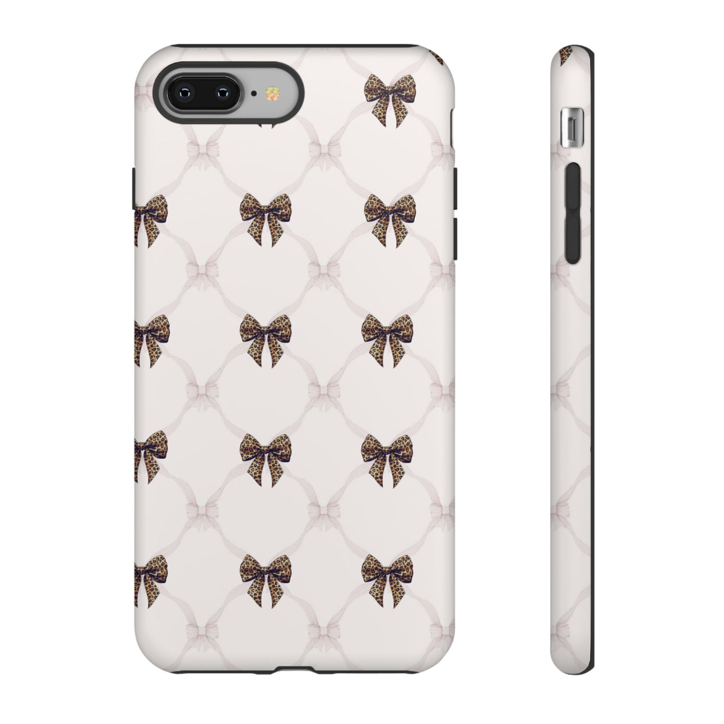 Chic Bow Pattern Phone Case | Elegant Clear Protective Case | Stylish iPhone & Samsung Cover - JGUS