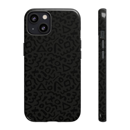 Retro Geometric Vibes Phone Case – 80s 90s Vintage Abstract Pattern for iPhone & Samsung - JGUS