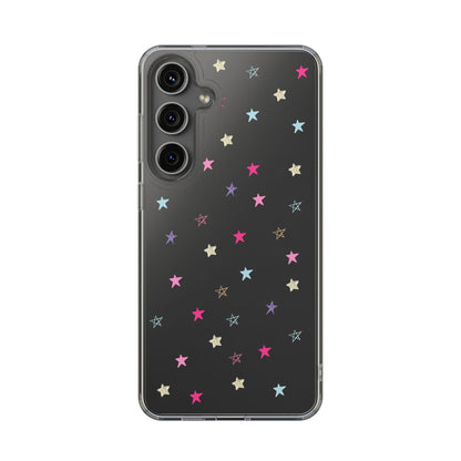 Star Pattern Clear Phone Case