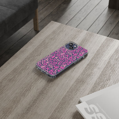 Abstract Vibes Clear Phone Case