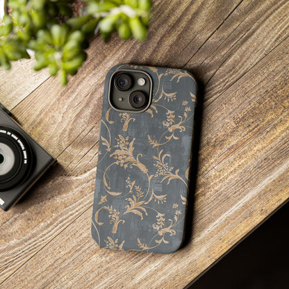 Old-Fashioned Flower Phone Case – Aesthetic Protective Cover for iPhone & Samsung - JGUS