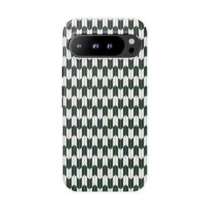 Green Harmony Geometric Phone Case – Durable, Slim, and MagSafe Compatible - JGUS