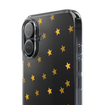 Yellow Stars Clear Phone Case