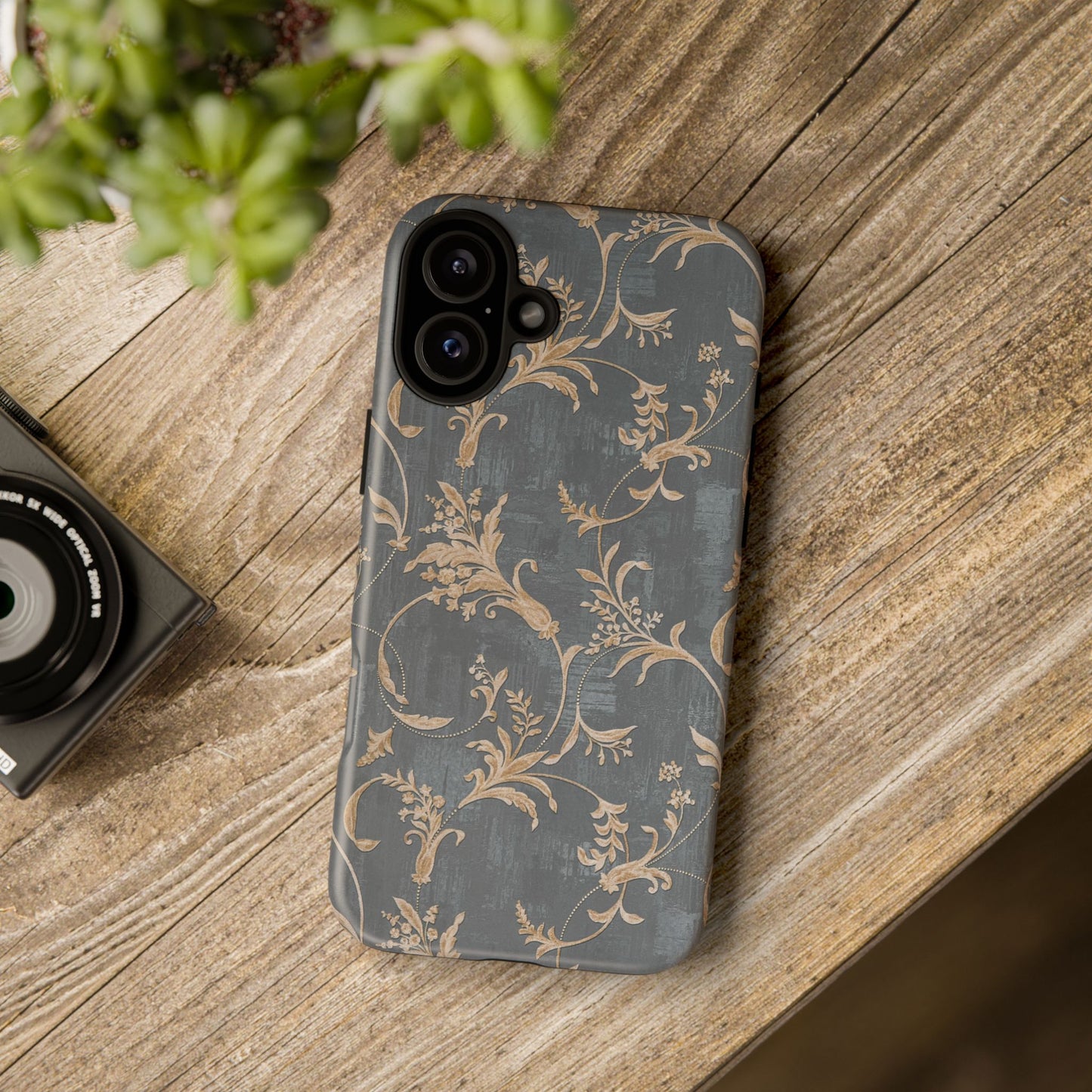 Old-Fashioned Flower Phone Case – Aesthetic Protective Cover for iPhone & Samsung - JGUS