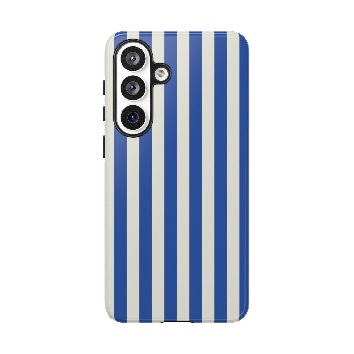 Title: Blue & White Stripe Phone Case – Classic Nautical Pattern for iPhone & Samsung - JGUS