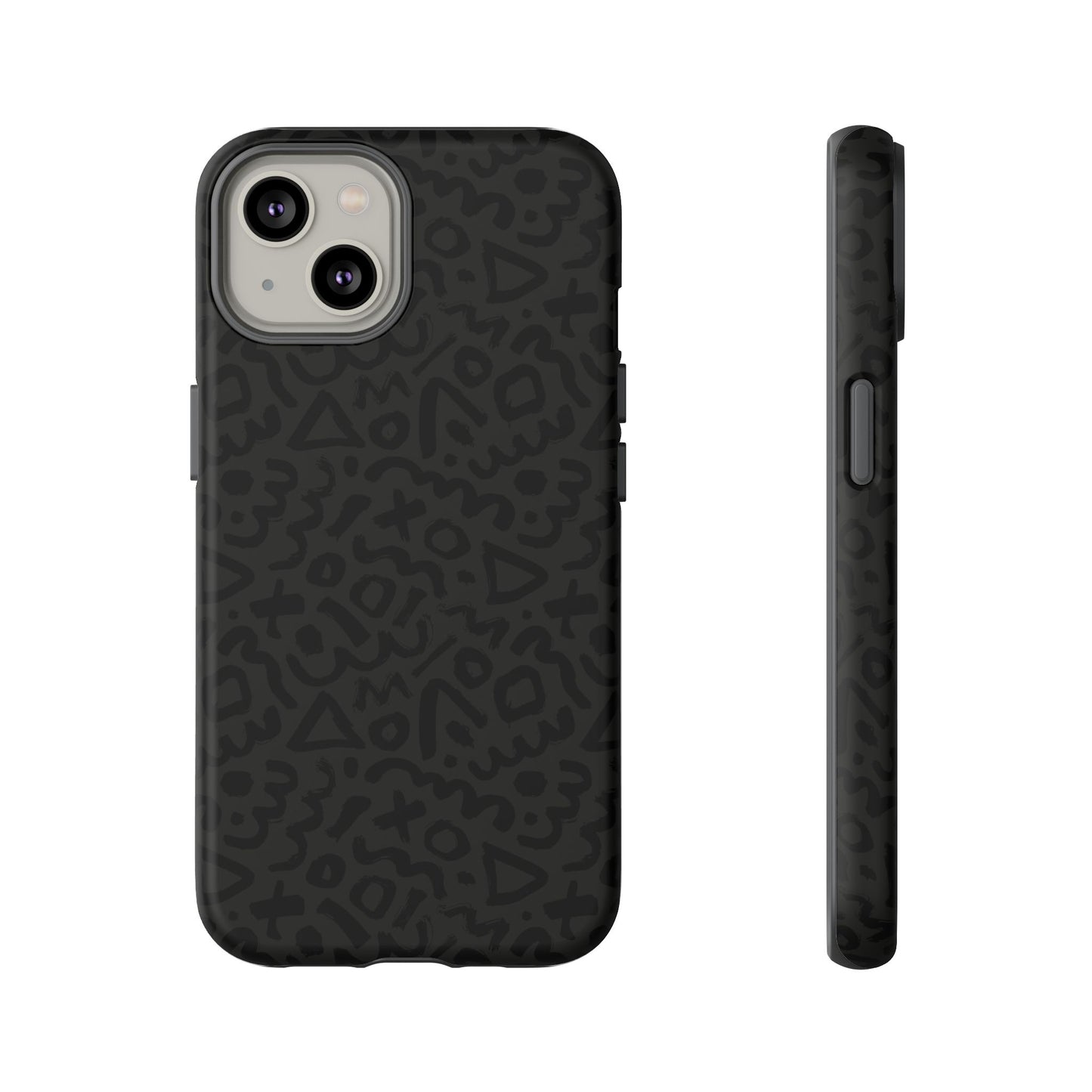 Retro Geometric Vibes Phone Case – 80s 90s Vintage Abstract Pattern for iPhone & Samsung - JGUS