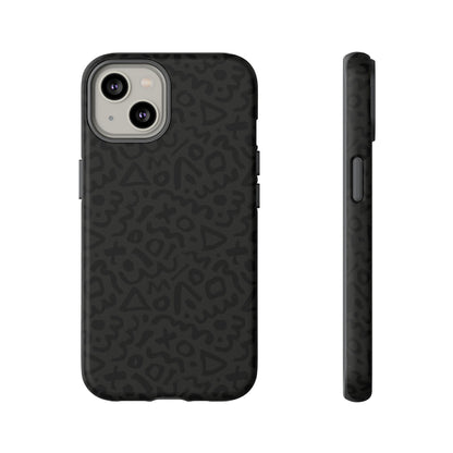 Retro Geometric Vibes Phone Case – 80s 90s Vintage Abstract Pattern for iPhone & Samsung - JGUS