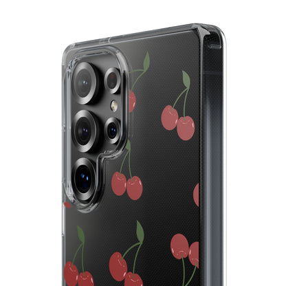 Random Cherry Pattern Clear Phone Case