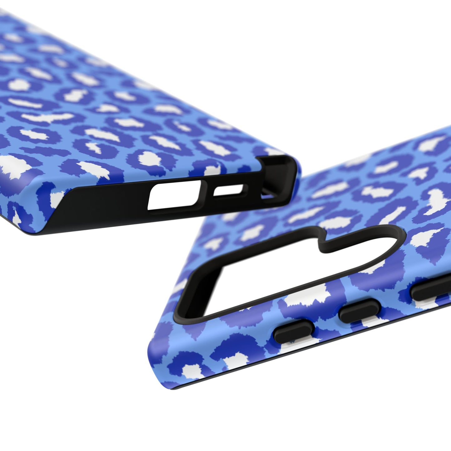 Leopard Vibes - Blue Edition Phone Case for iPhone & Samsung - Stylish & Durable Animal Print Case - JGUS