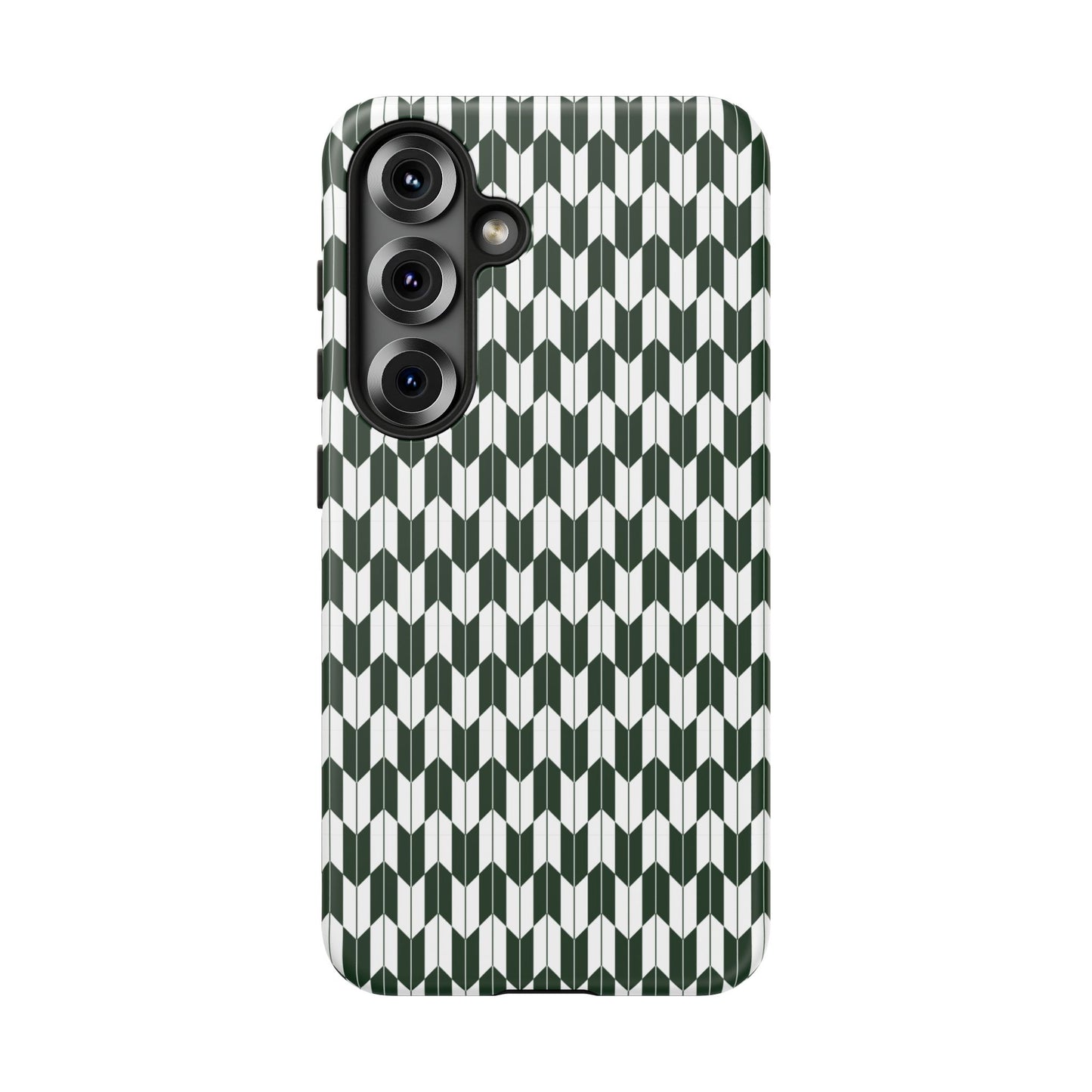 Green Harmony Geometric Phone Case – Durable, Slim, and MagSafe Compatible - JGUS