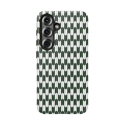 Green Harmony Geometric Phone Case – Durable, Slim, and MagSafe Compatible - JGUS