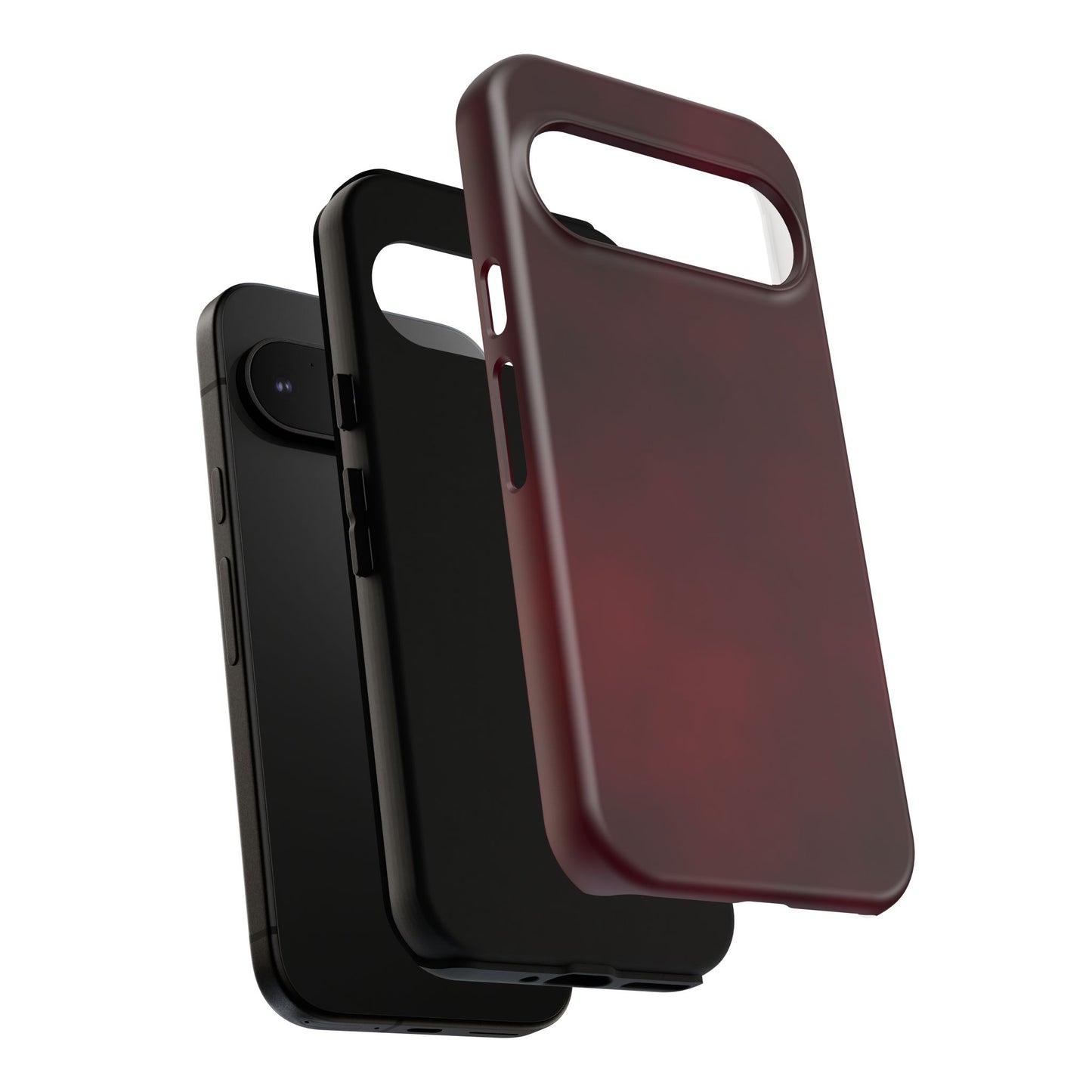 Vintage Burgundy Cherry Phone Case – Elegant Floral Design for iPhone 17 & Samsung Galaxy | Tough Protective Cover - JGUS