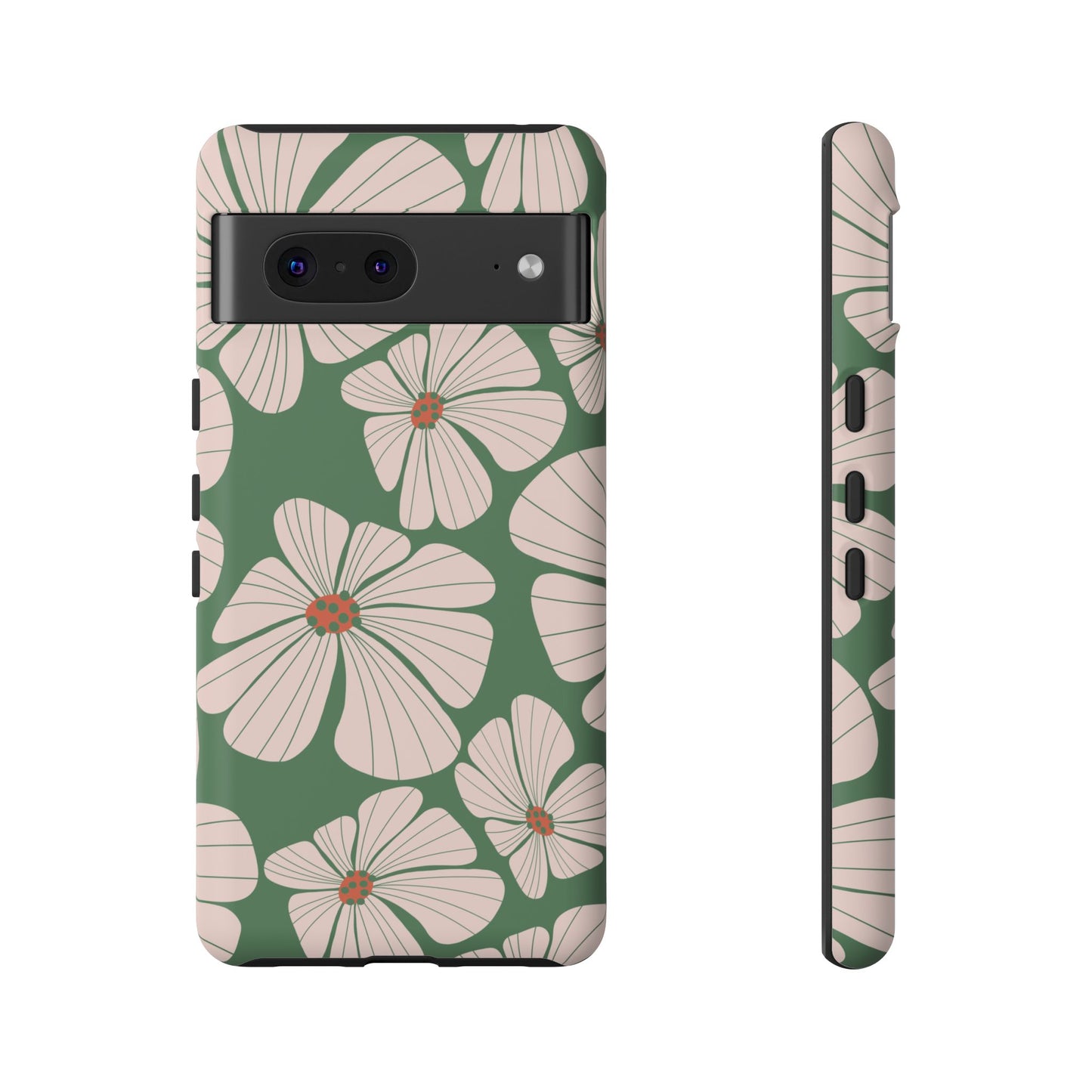 Retro Floral Abstract Phone Case – Vintage 70s & 80s Aesthetic for iPhone & Samsung - JGUS