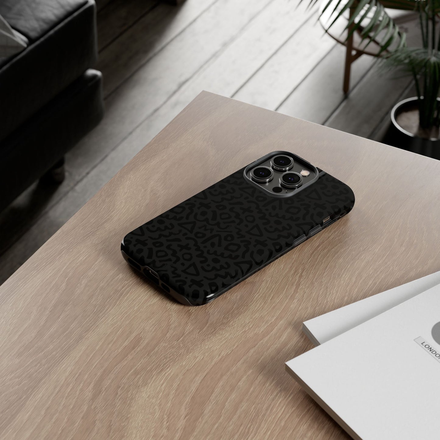 Retro Geometric Vibes Phone Case – 80s 90s Vintage Abstract Pattern for iPhone & Samsung - JGUS