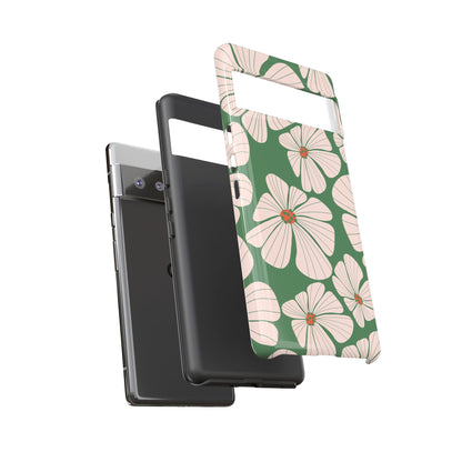 Retro Floral Abstract Phone Case – Vintage 70s & 80s Aesthetic for iPhone & Samsung - JGUS