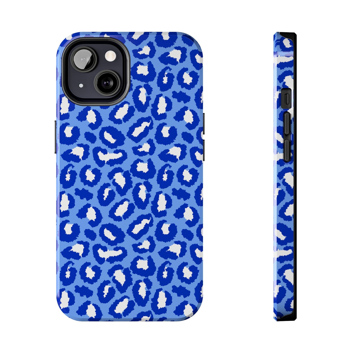 Leopard Vibes - Blue Edition Phone Case for iPhone & Samsung - Stylish & Durable Animal Print Case