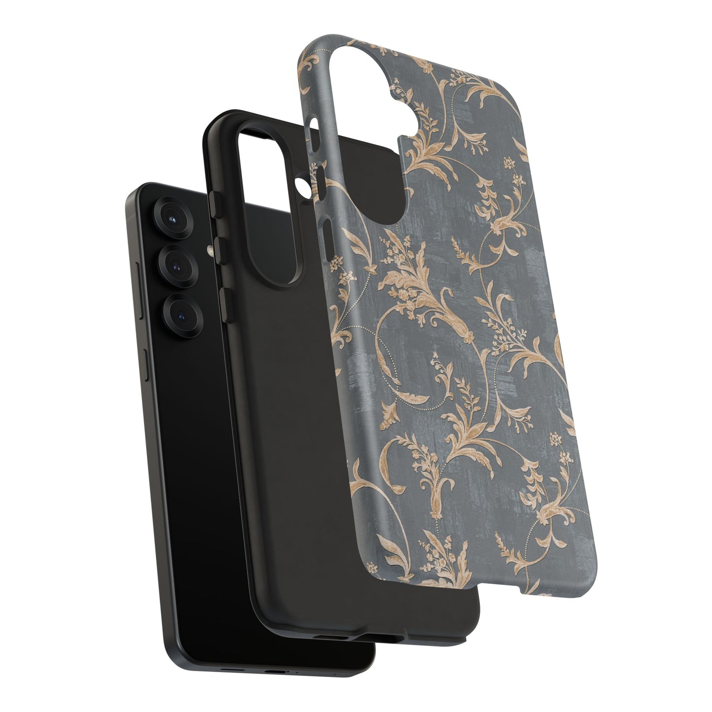 Old-Fashioned Flower Phone Case – Aesthetic Protective Cover for iPhone & Samsung - JGUS