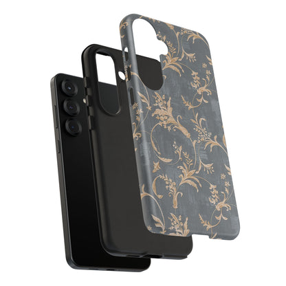 Old-Fashioned Flower Phone Case – Aesthetic Protective Cover for iPhone & Samsung - JGUS
