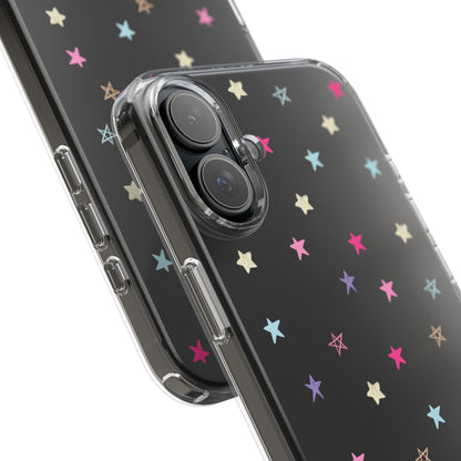 Star Pattern Clear Phone Case – Stylish & Durable Protection for Your Phone