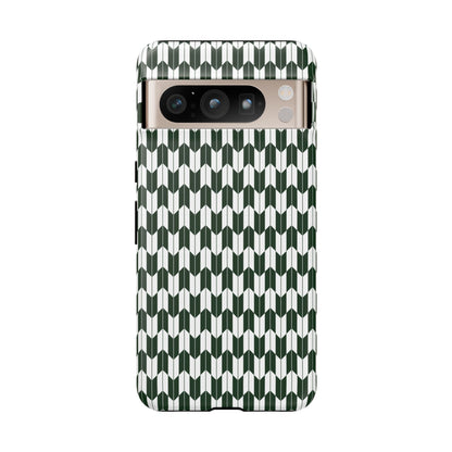 Green Harmony Geometric Phone Case – Durable, Slim, and MagSafe Compatible - JGUS