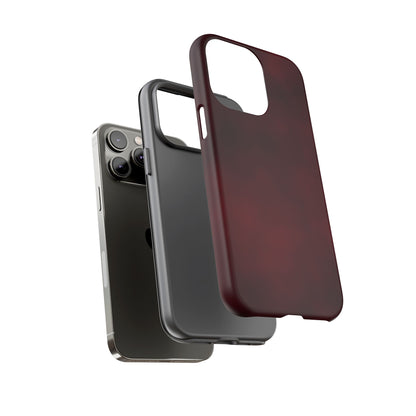 Vintage Burgundy Cherry Phone Case – Elegant Floral Design for iPhone 17 & Samsung Galaxy | Tough Protective Cover - JGUS