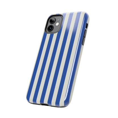 Blue White Striped Phone Case