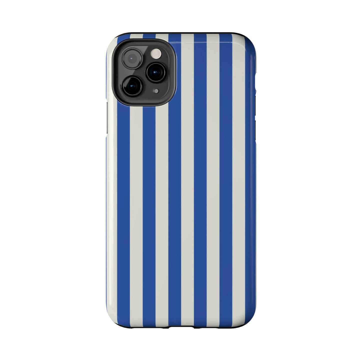 Blue White Striped Phone Case