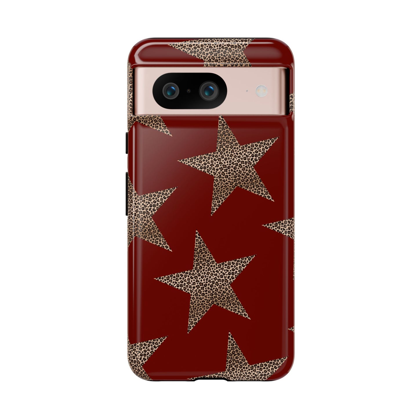 Leopard Star Luxe - Burgundy Edition | Aesthetic Coquette Phone Case for iPhone & Galaxy - JGUS
