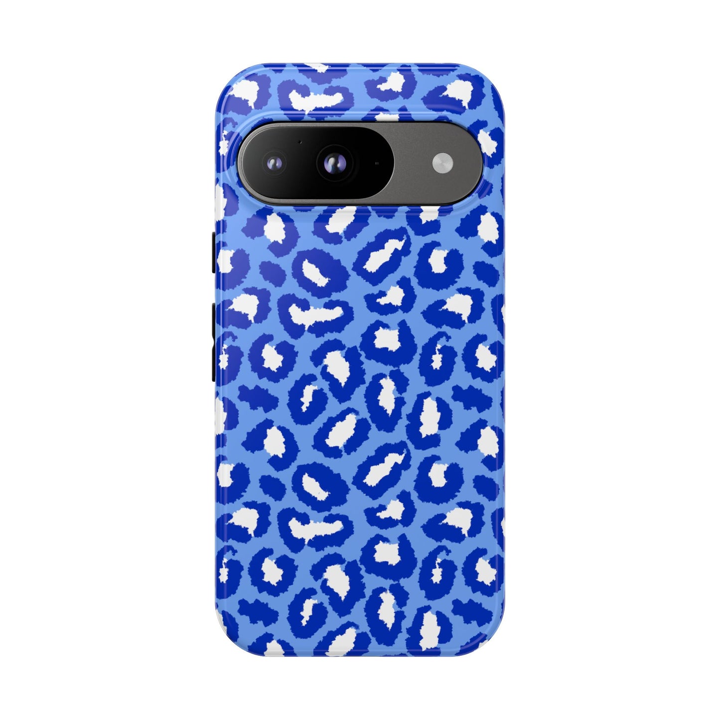 Leopard Vibes - Blue Edition Phone Case for iPhone & Samsung - Stylish & Durable Animal Print Case - JGUS