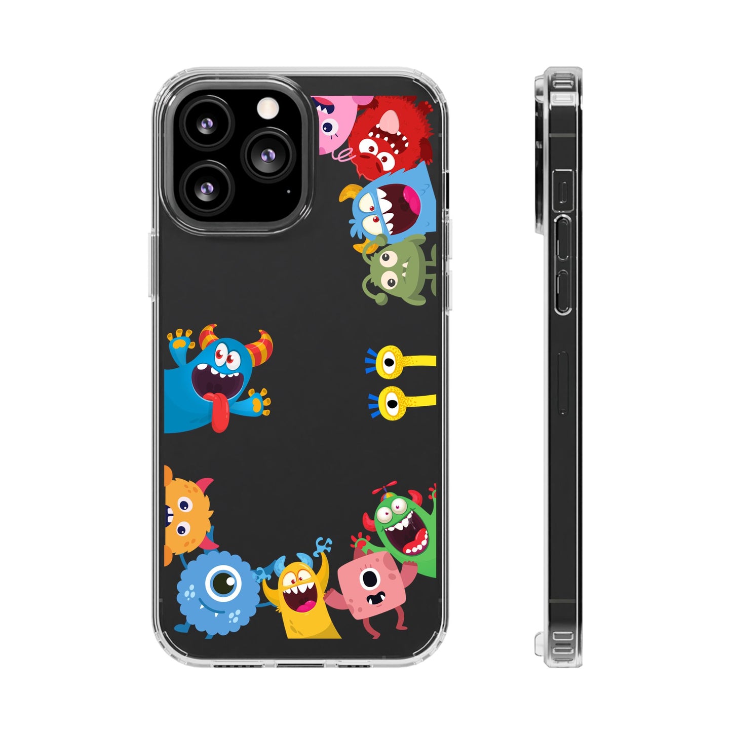 Monster Party Clear Phone Case