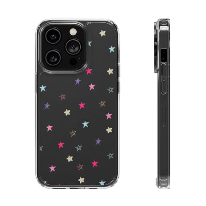 Star Pattern Clear Phone Case